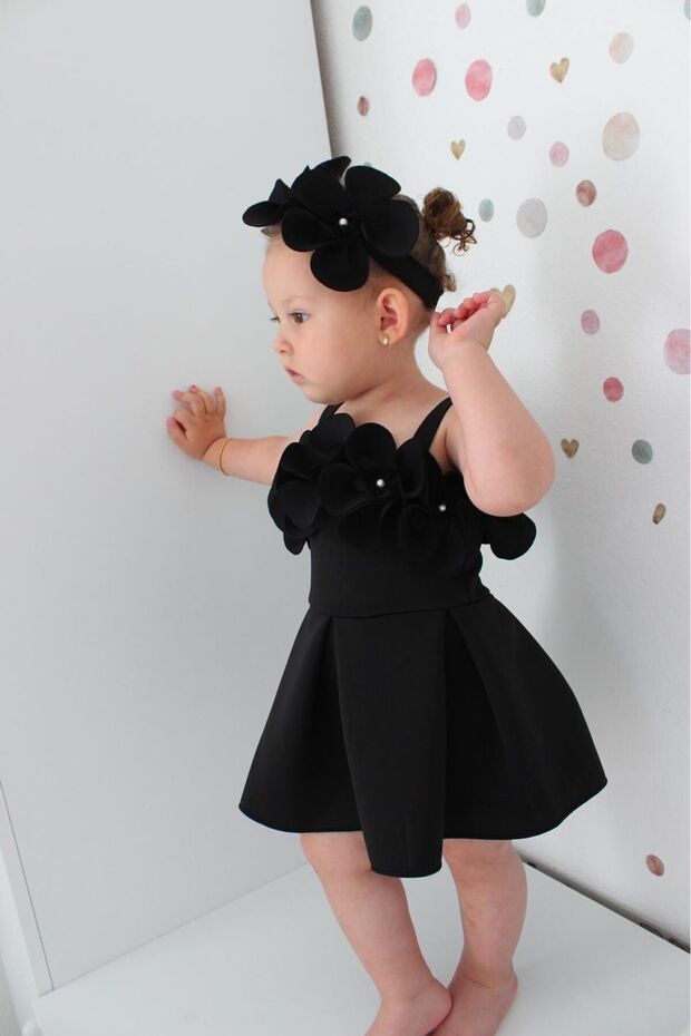 Girl's Madonna Collar Orchid Dress