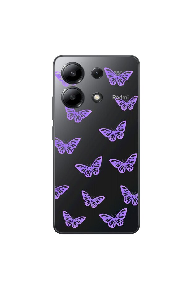 Xiaomi Redmi Note 13 Compatible Transparent Case Butterfly 4 Design