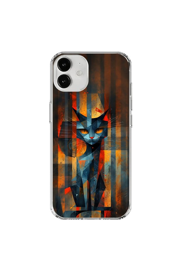 iPhone 12 Mini Compatible Transparent Case Aesthetic 2 Design