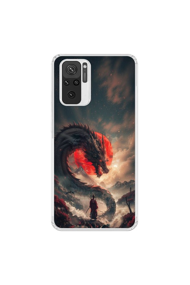 Xiaomi Redmi Note 10 Compatible Transparent Case Samurai 3 Design