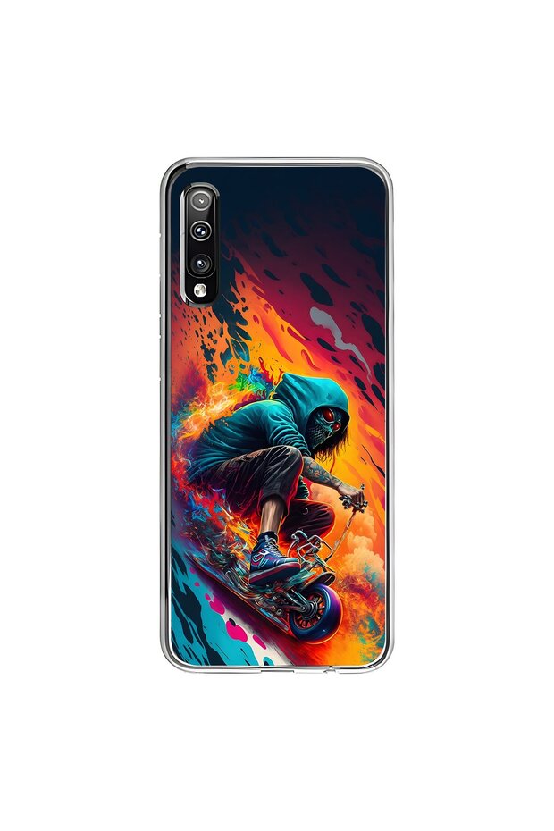 Samsung Galaxy A50 Compatible Transparent Case Aesthetic 5 Design