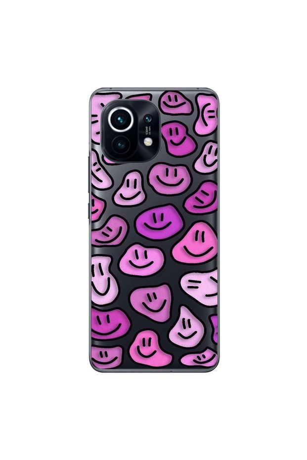 Xiaomi Mi 11 Compatible Transparent Case with Wallpaper 7 Designs