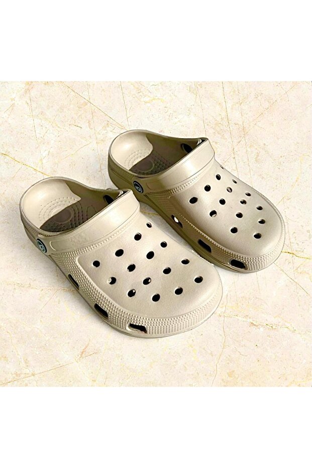 Beige Comfortable and Lightweight Water Resistant Eva Sandals Slippers