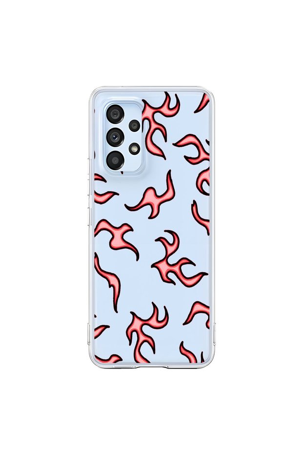 Samsung Galaxy A53 Compatible Transparent Case with Wallpaper 4 Designs