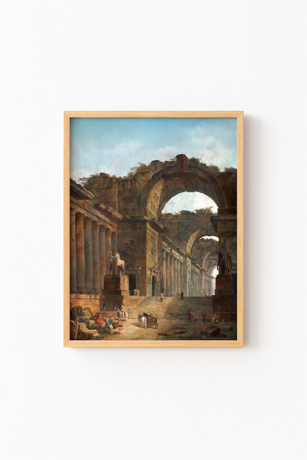 Fountain - Wooden Patterned Frame