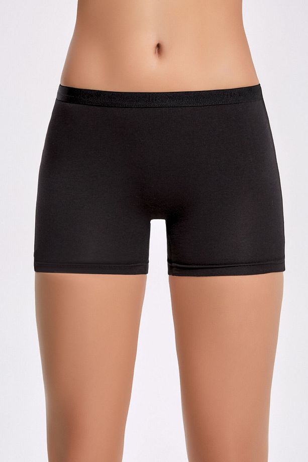 Kadın İç Giyim 3 Adet Esnek Pamuklu & Modal Boxer Şort LL.22.ILK554.001 - 3