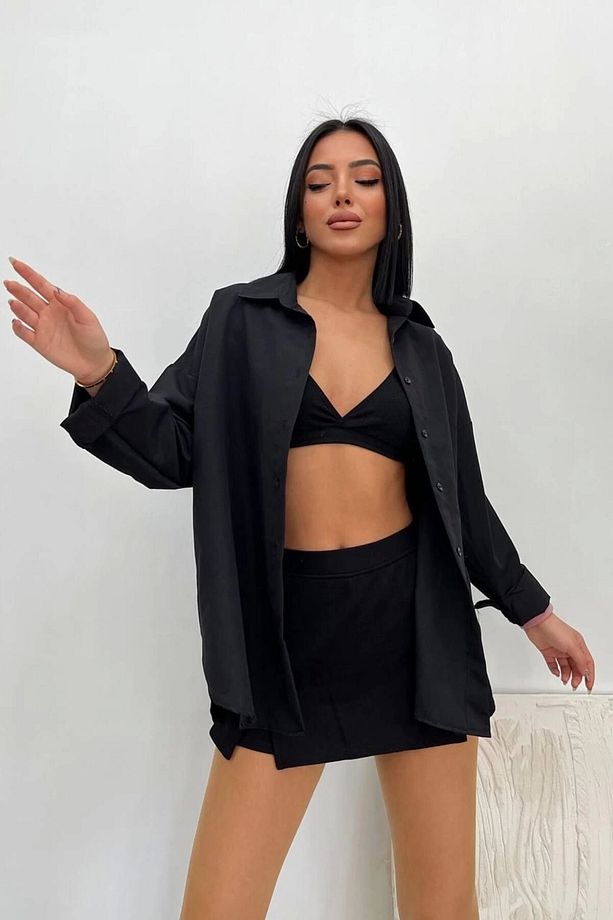 LCW %100 keten premium unisex gömlek eş kombin gömleği - 3