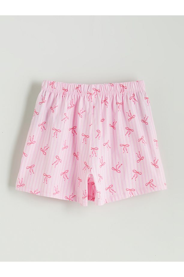 Beli Lastikli Kız Çocuk Pijama Şort 2'li - 4