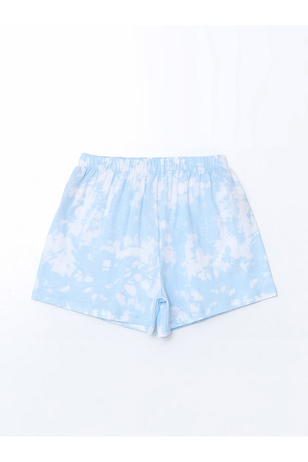 Bisiklet Yaka Kız Çocuk Şortlu Pijama Takımı - 4