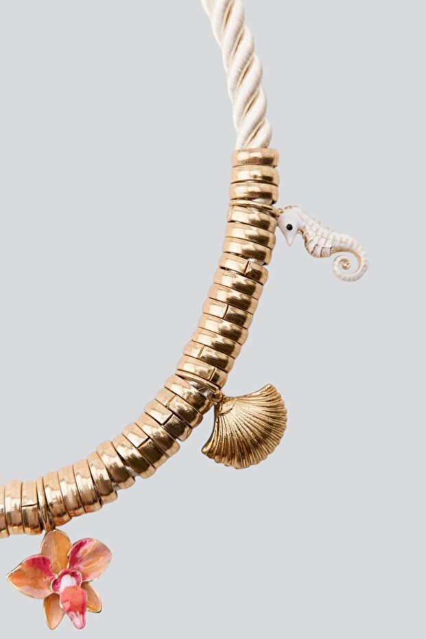 Çoklu Charmlı Kolye - 4