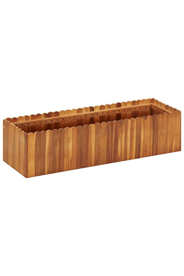 Garden Raised Bed 100x30x25 cm Solid Acacia Wood