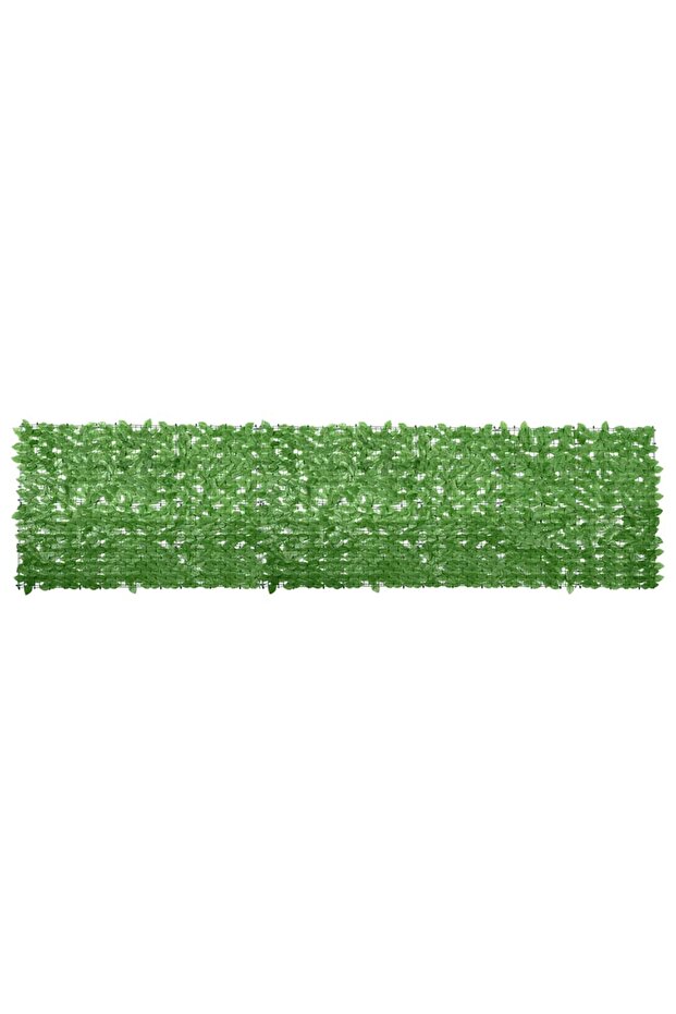Balcony Screen with Green Leaves 400x100 cm