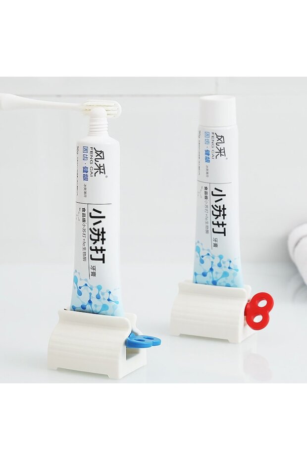 Device for squeezing paste from tube, red - 3