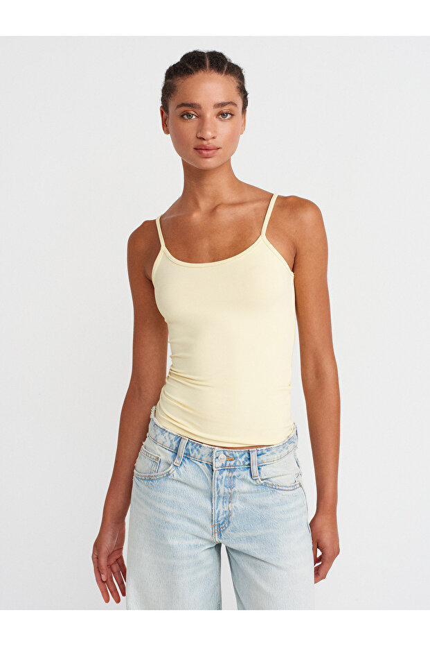 20901 حزام رفيع من البولي أميد باللون الأصفر - 3