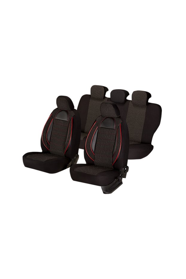 Set Huse Scaun Racing Negru