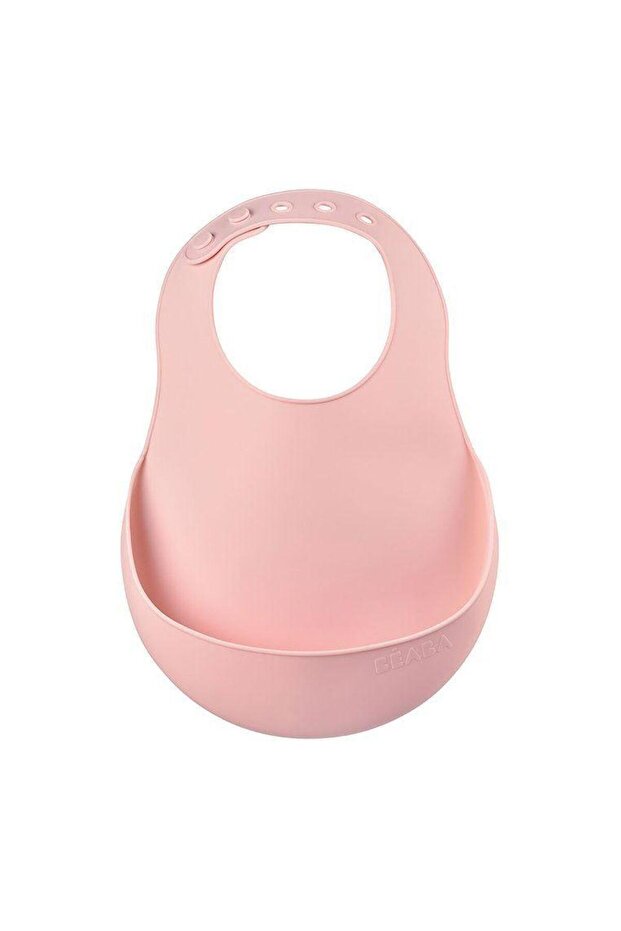 Baveta silicon Beaba Old Pink - 1