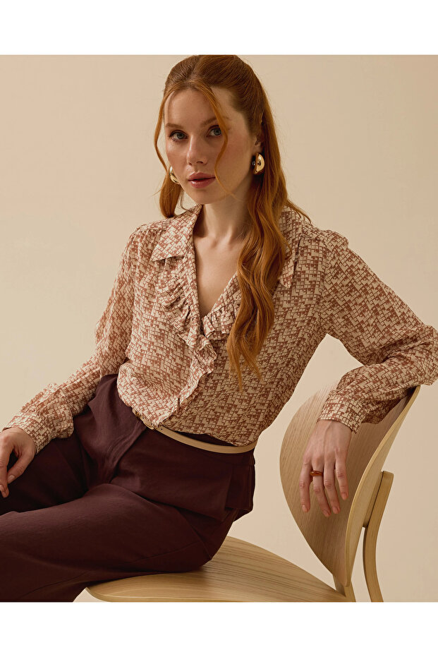 Seçil Şık Gömlek -242510011 Bej - 1