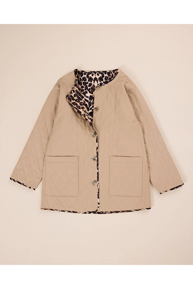 Çift Taraflı Cepli Trençkot - 7