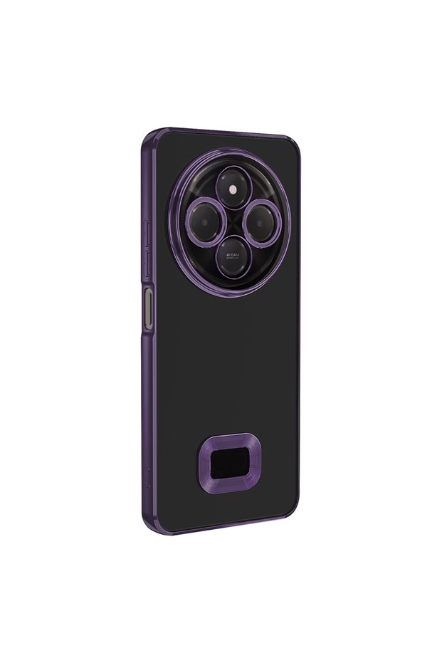 Redmi 14C 4g Case with Camera Protection Logo Showing Tkng Omega Cover - Deep Purple