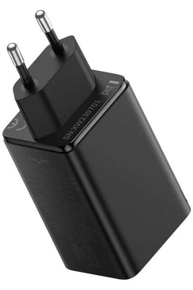Incarcator Retea USB-C Baseus GaN 6 Pro, 65 W, 3.25 A, 2 USB-A, 2 USB-C, cablu USB-C (Negru) - 3