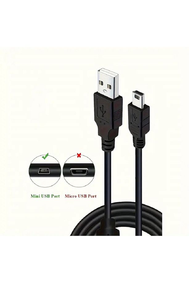 3 Metre 3m Mini Usb To Usb Data Şarj Kablosu Kamera Mp3 Ps3 Radyo Navigasyon Şarj Kablosu Piramit Uç - 5