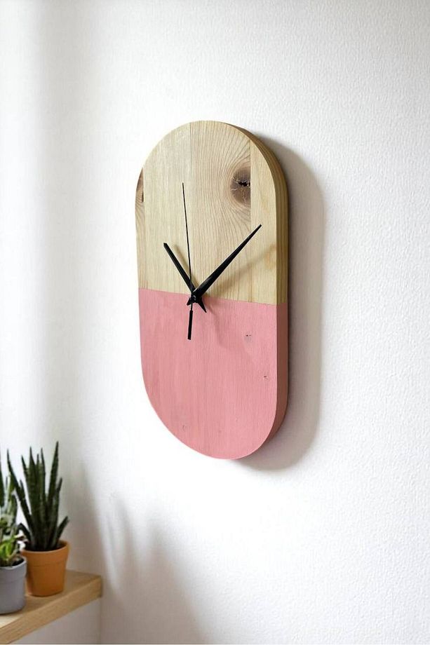 Bohem Minimalist Ahşap Saat - 5