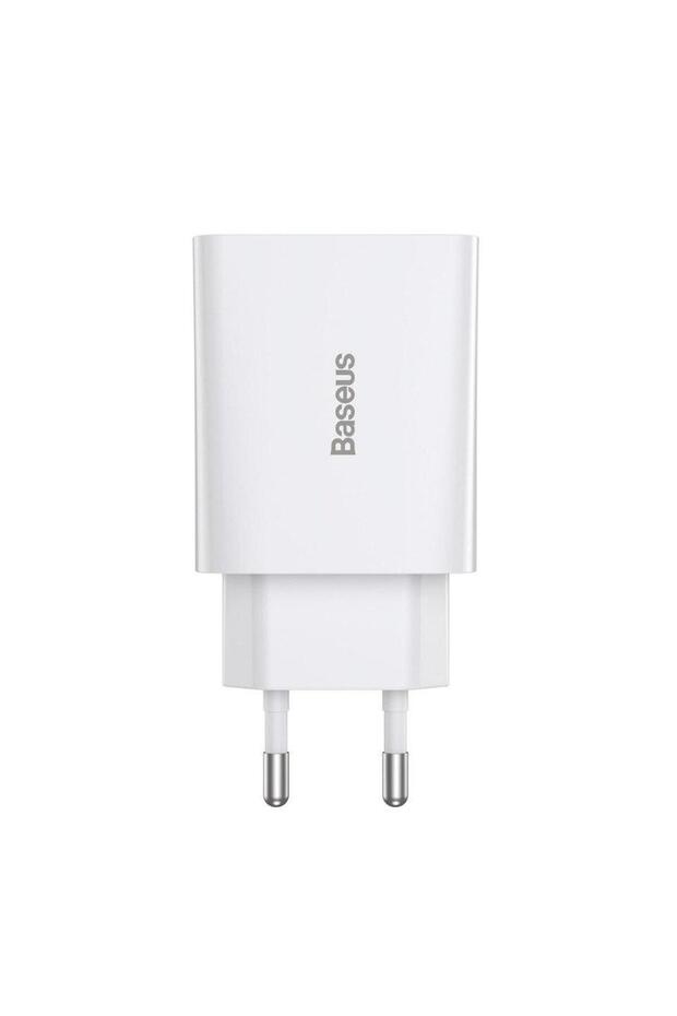 Incarcator retea Baseus, Speed Mini, USB-C, PD, 3A, 20W (Alb) - 4