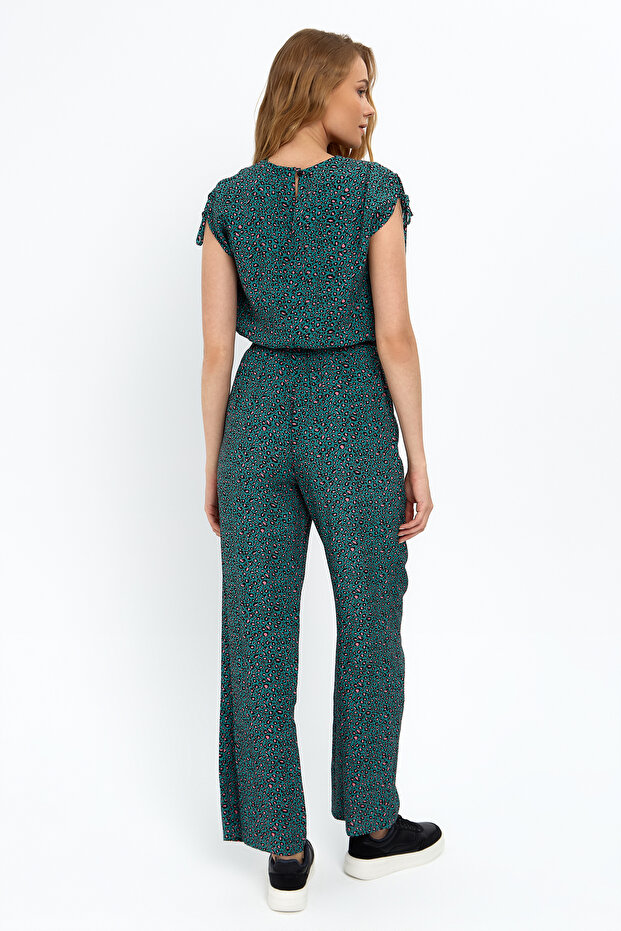 Jakarlı Yeşil Tulum - 3