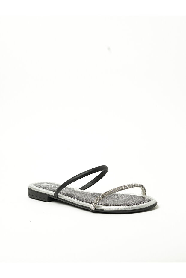 Ladies Flat Sandals Black | Made In Brazil