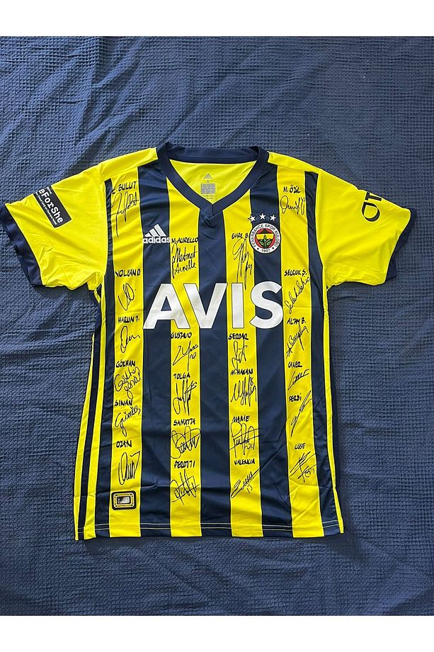 Dijital İmzalı fênêr'ba.h.ç.e_ Sarı/Lacivert İç Saha Kısa Kol Forma - 7