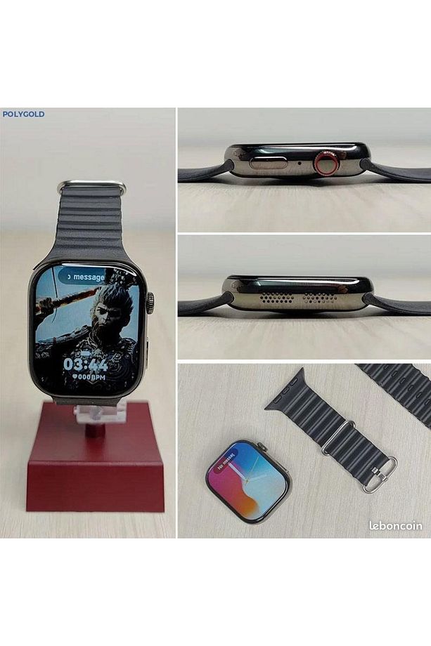 WATCHX 10 Ultra Akıllı Saat 2 Kordon Hediyeli Kablosuz Şarj Android ve Iphone Uyumlu Türkçe - 4