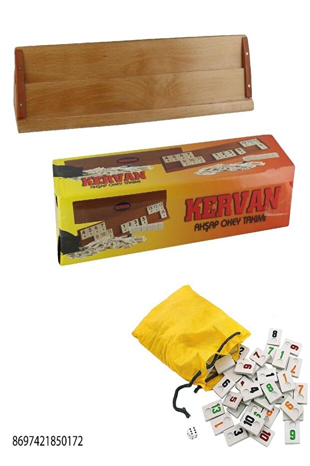 Kervan Ahşap Okey Takımı