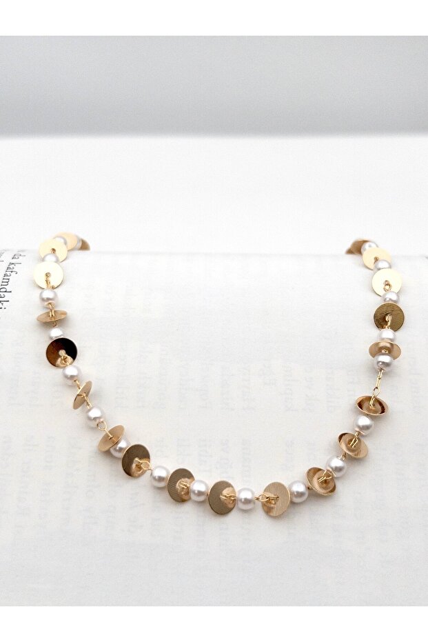 Pullu İncili Çelik Halhal - 4