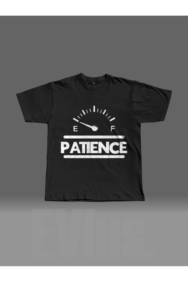 Oversize Patience Printed Crew Neck T-Shirt