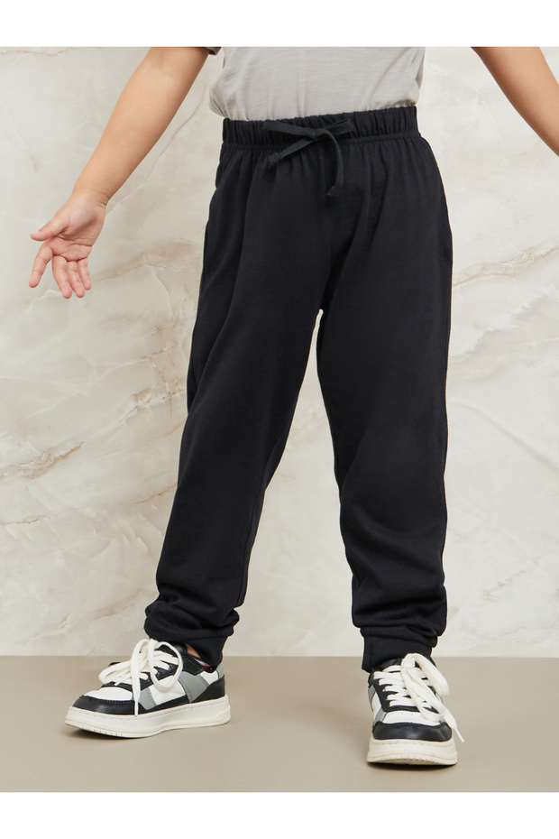 بنطال رياضي سادة برباط - 2