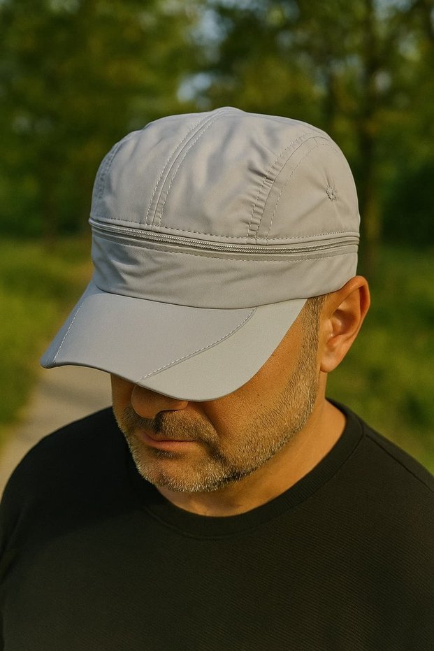 Kostan Accessory Unisex Zippered Sports Hat Women Men