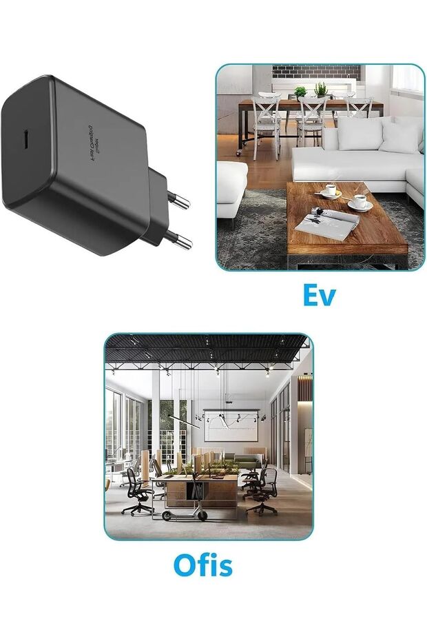 45 Watt Süper Hızlı Type-c Type -c Şarz Aleti Seti - 8