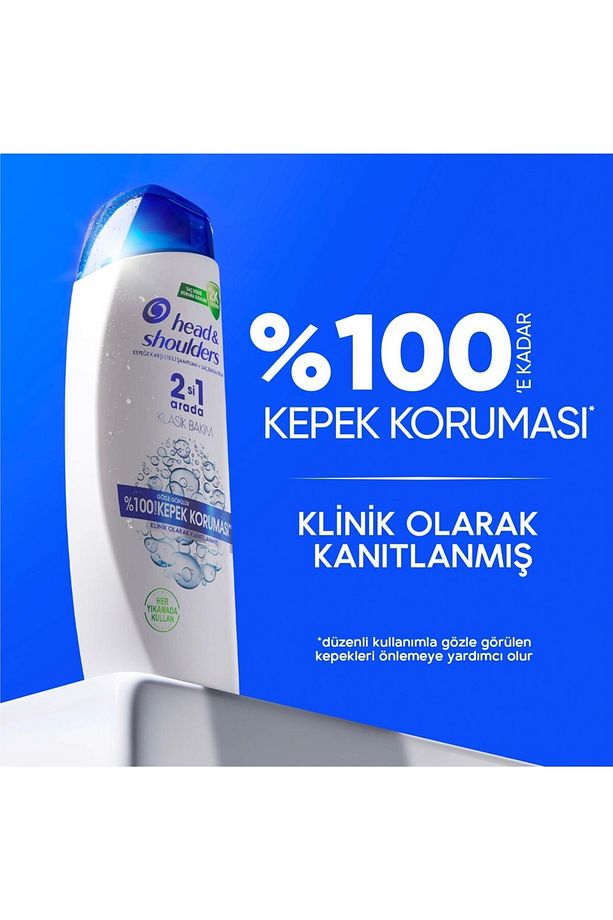 625 ML 2'si 1 Arada Kepek Şampuan Klasik Bakım 2 Adet + Elite Kajal Kahverengi Göz Kalemi - 5