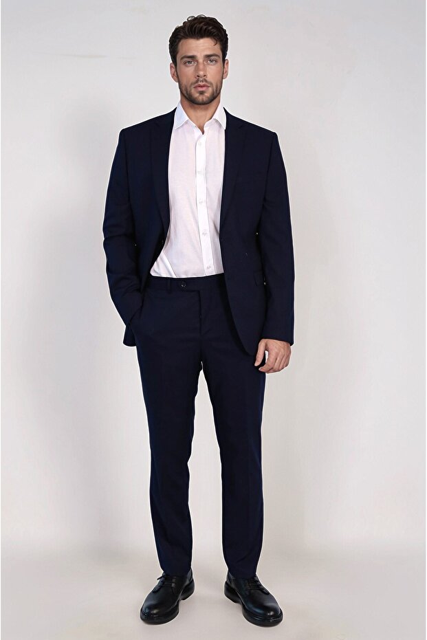ERN BASIC SLIM TAKIM ELBİSE LACİVERT - 3