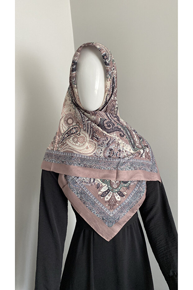 وشاح ناعم بنمط عرقي - 1