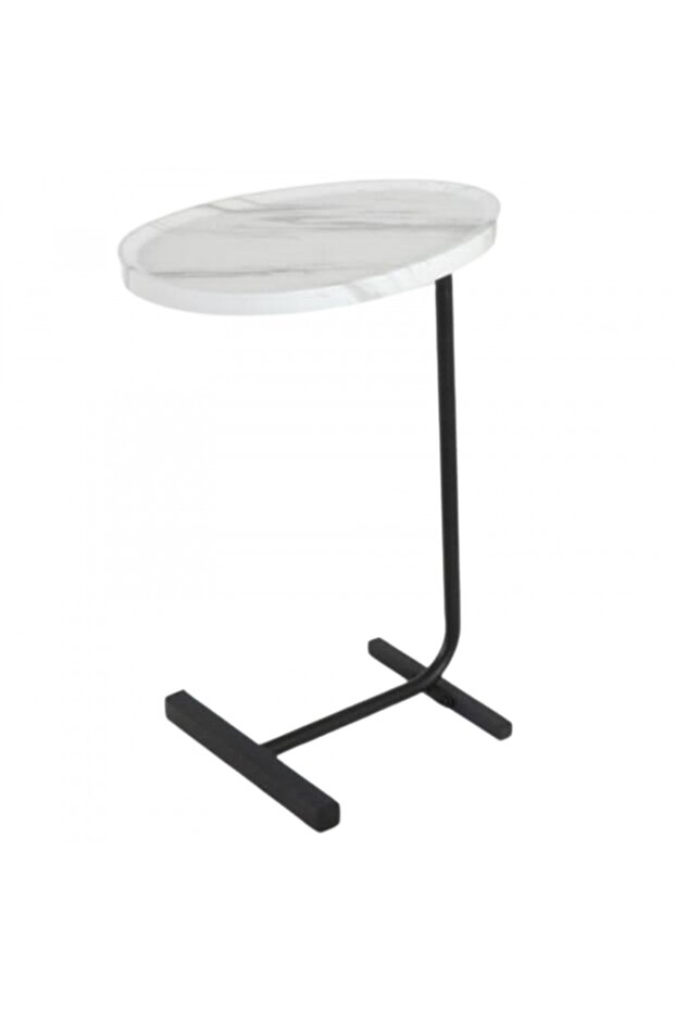 طاولة جانبية حديثة على شكل حرف C - 1