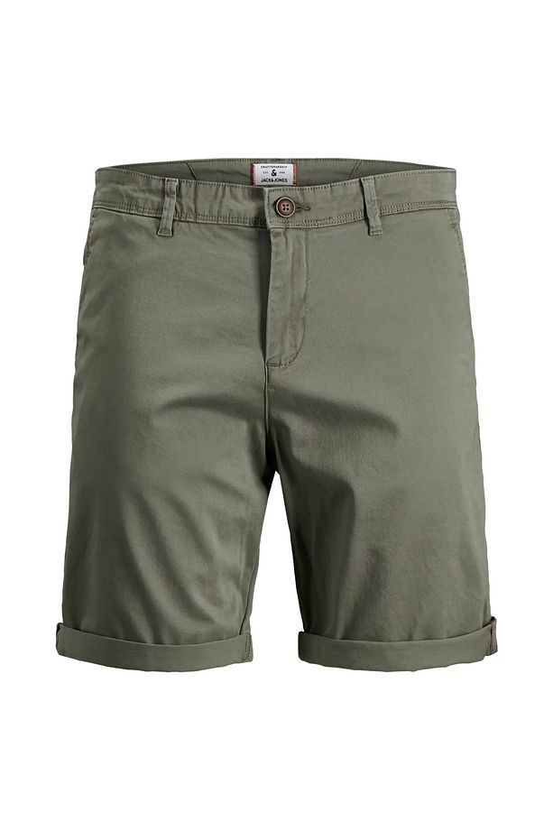 Erkek Regular Fit Haki Chino Şort - 12165604 - 4