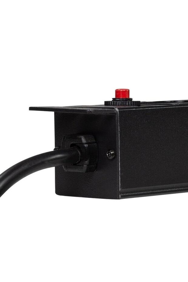 LOGILINK 1U PDU extension for 19 inch rack, 8 Schuko sockets, Schuko input - 4