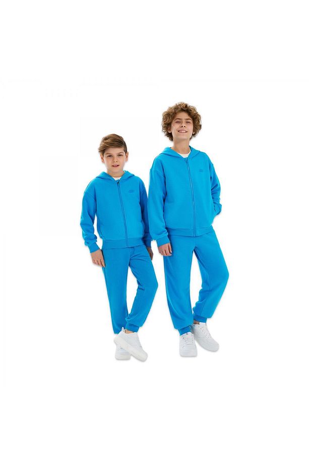 Sk232066 B Lw Fleece Jogger Sweatpant Mavi Erkek Çocuk Eşofman Altı - 1