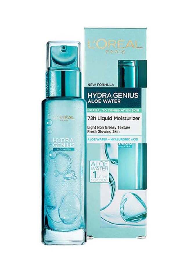 L'Oréal Paris Hydra Genius Aloe Water 72H Liquid Moisturizer Normal to Combination skin White 70ml