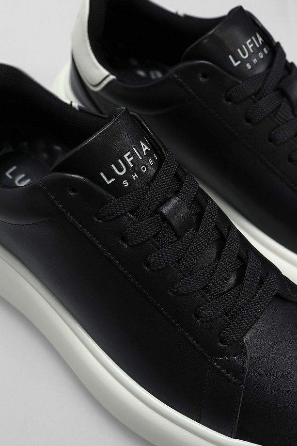 111230270 Raınbow Sneaker Erkek Deri Ayakkabı Siyah - 4