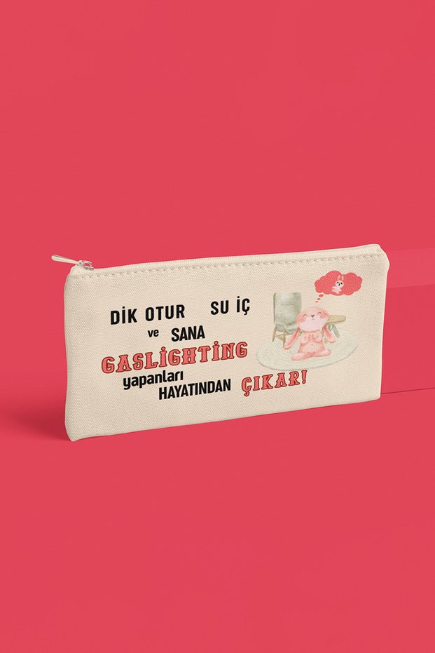 Gaslighting Takes You Out of Life Printed Fun Gift Cloth Makeup Bag Wallet