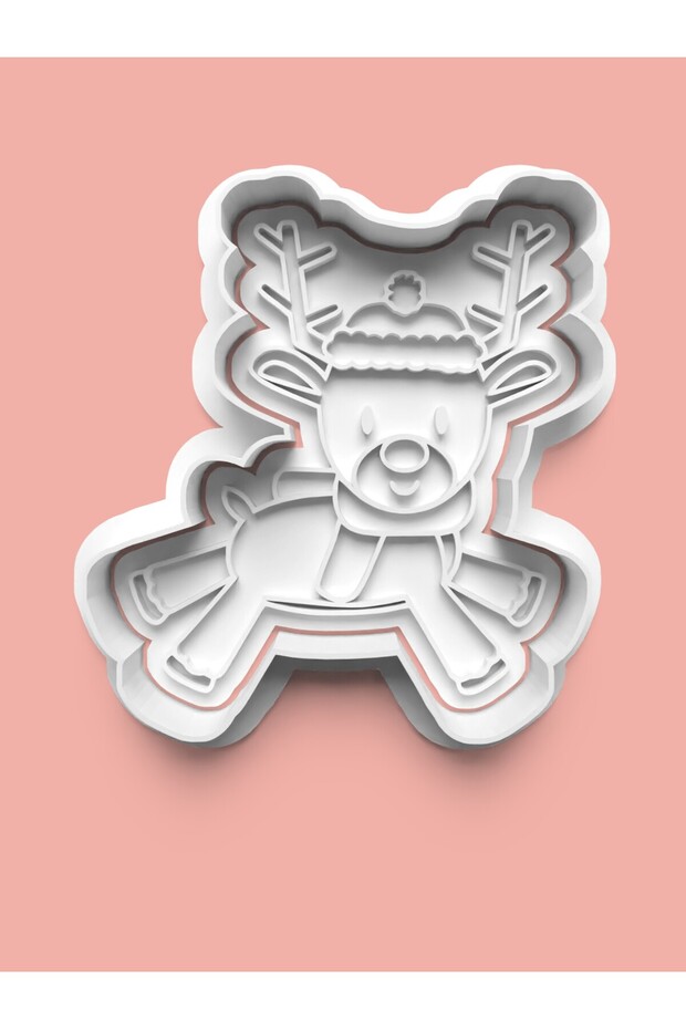 Reindeer Rudolph Figure Cookie Mold and Fondant Mold 0181-3