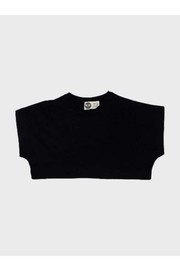 Κοριτσίστικο βαμβακερό μπλουζάκι Basic Crop - 3