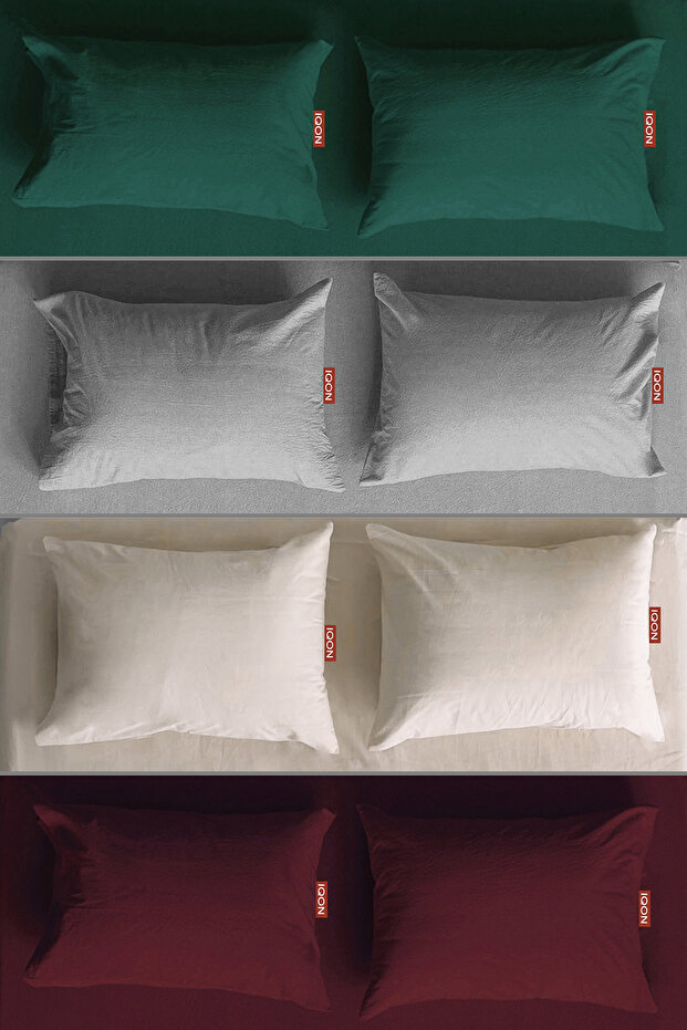 Pillow Case 8 Pieces | Military | Gray | Beige | Burgundy |